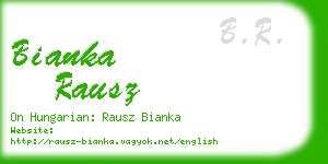 bianka rausz business card